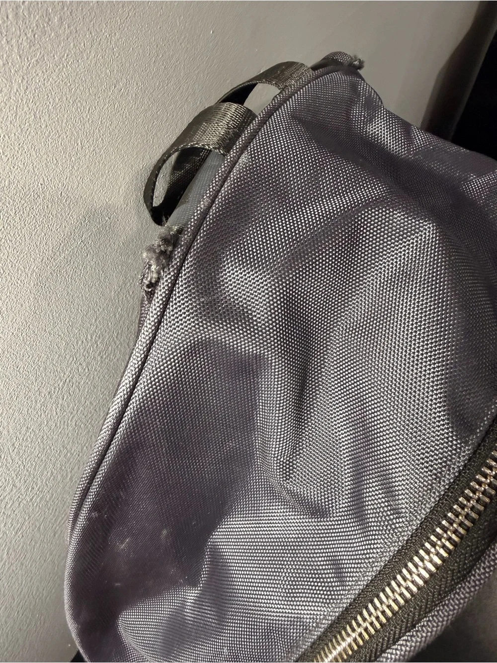 Versace Parfums Gray Medusa Nylon Backpack